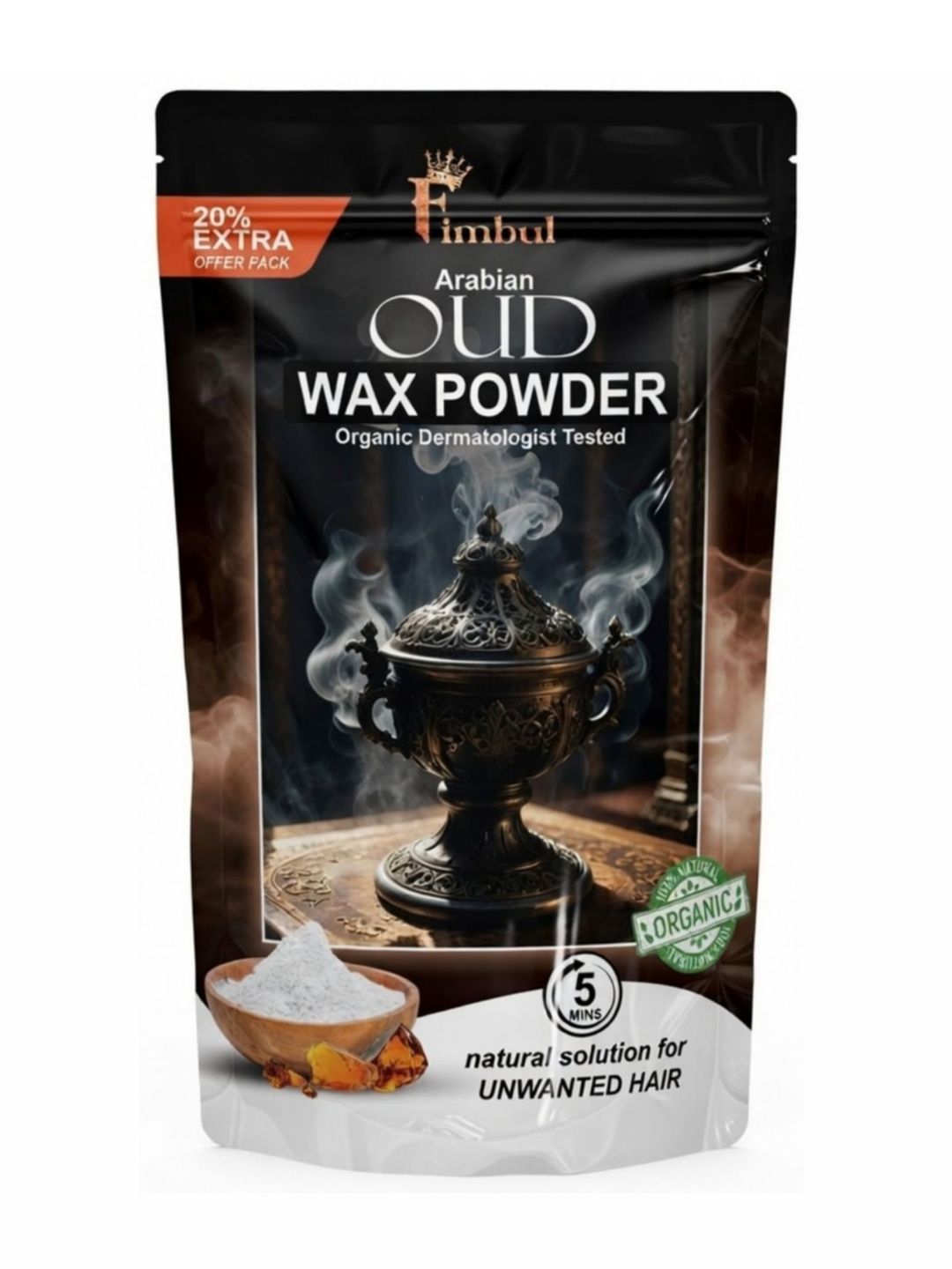 FIMBUL 100% Organic Arabian Oud Wax Powder - 100 g-picture-40