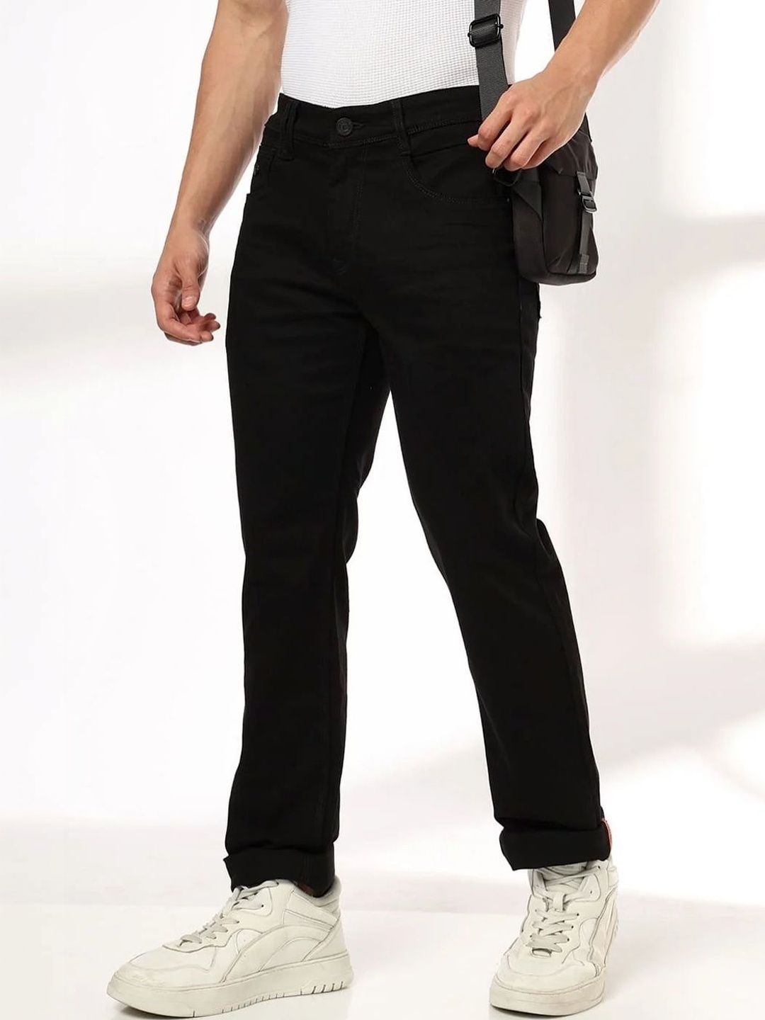 John Players Men Slim Fit Mid-Rise Stretchable Jeans-picture-11