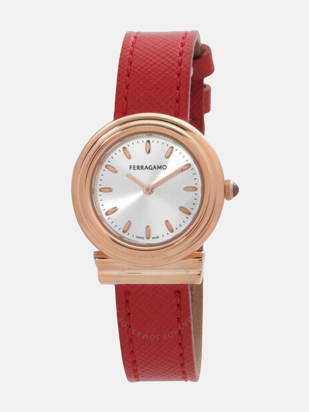 Ferragamo Women Brass Dial & Leather Straps Analogue Watch SFMV01123-image-49