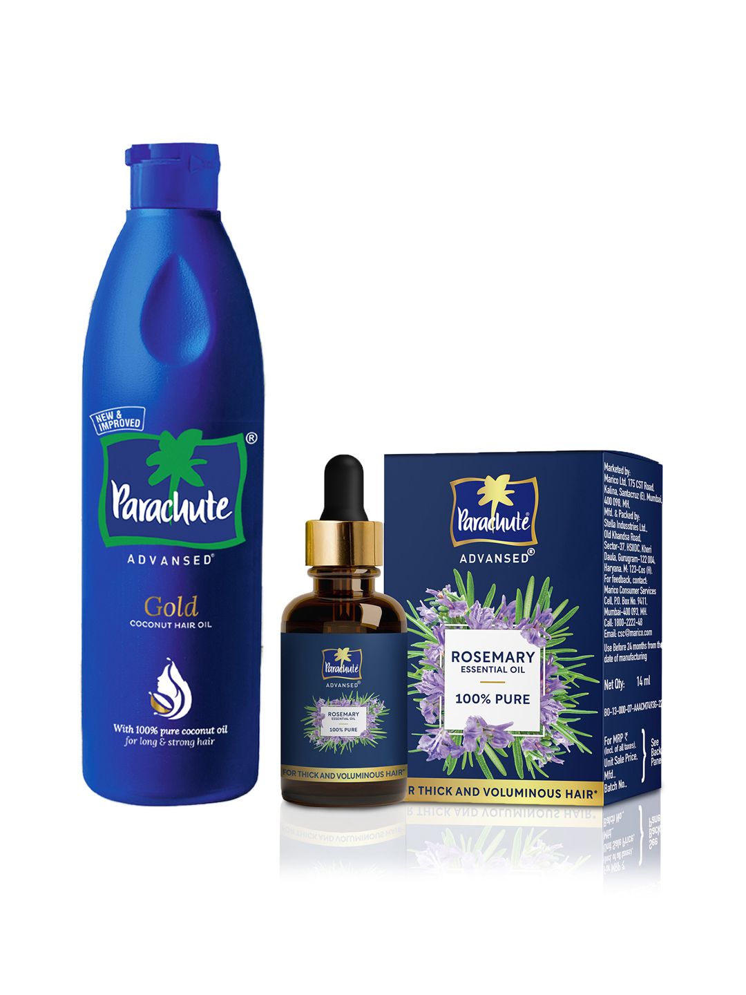 Parachute Advansed Set of Gold Coconut Hair Oil 400ml & Rosemary Essential Oil 14ml-image-18
