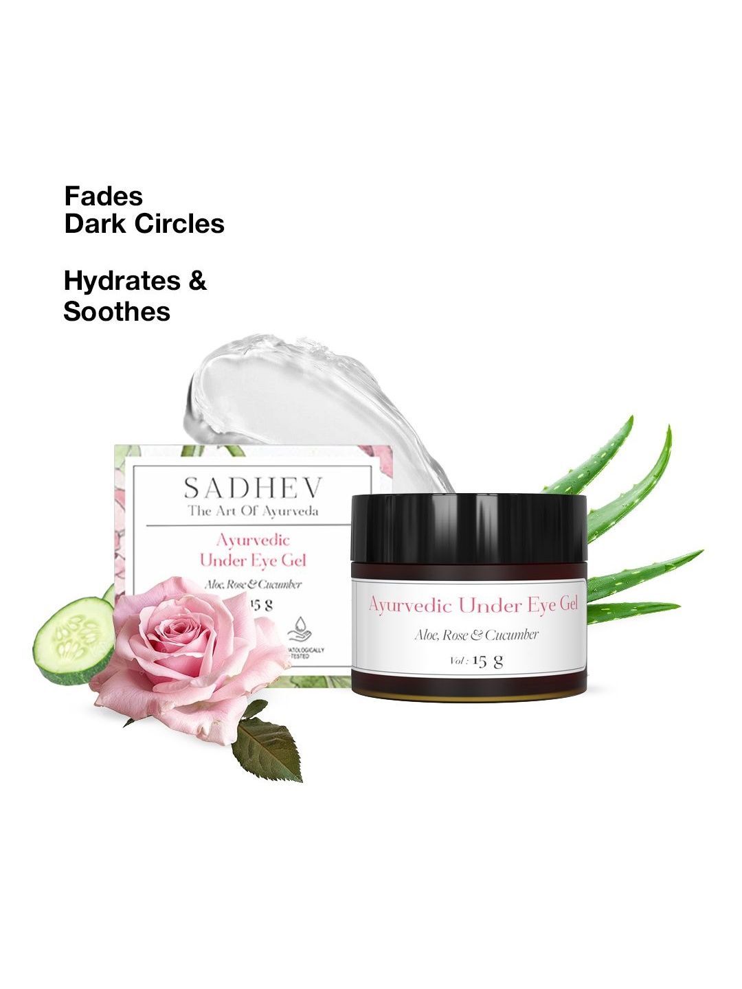SADHEV Ayurvedic Under Eye Gel Enriched With Aloe vera - 15 g-picture-52