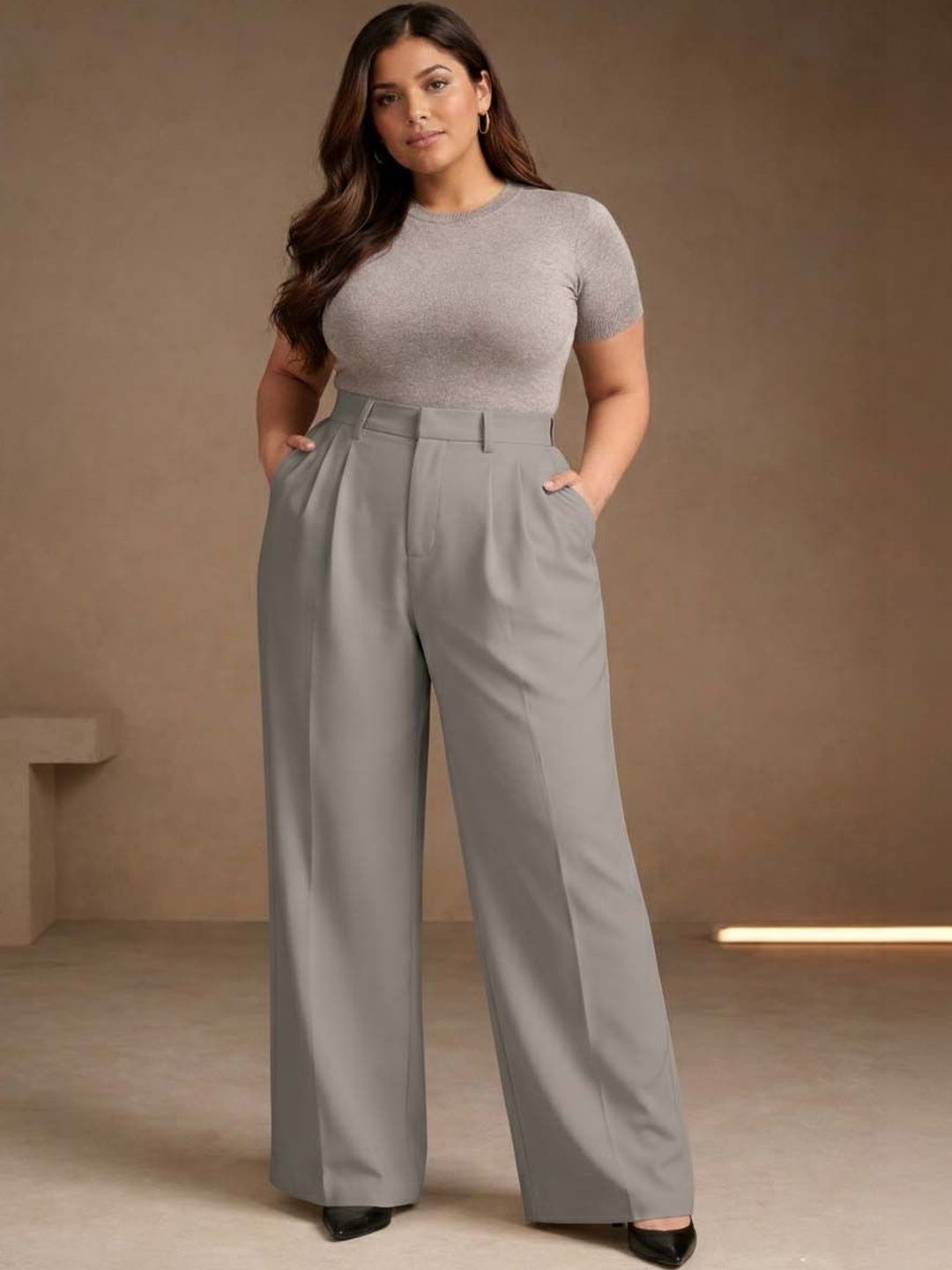 Stylecast X Kotty Women Smart Casual Wide Leg Pants-picture-21