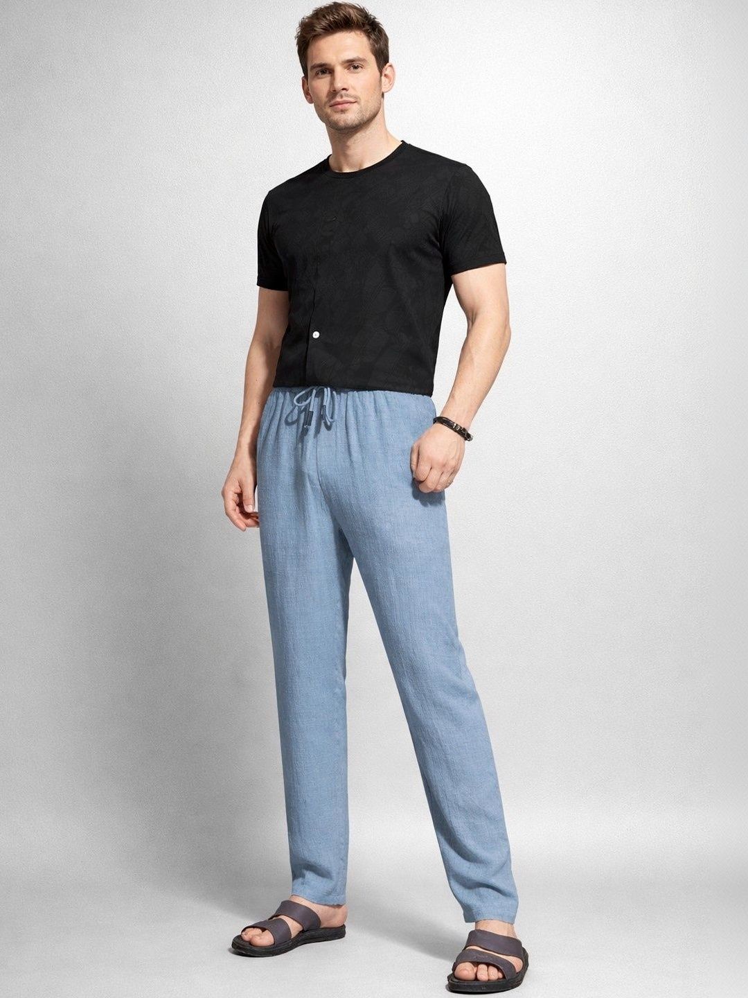 The Roadster Lifestyle Co Men Mid-Rise Trousers-picture-50
