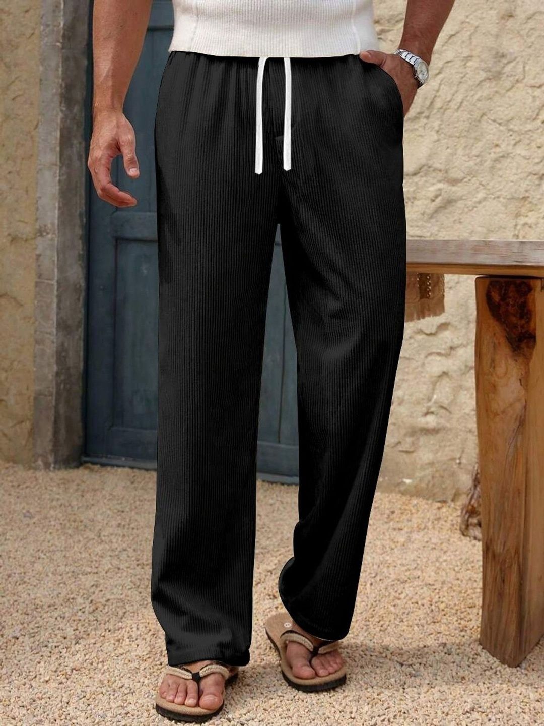 COMBRAIDED Men Relaxed Trousers-picture-38