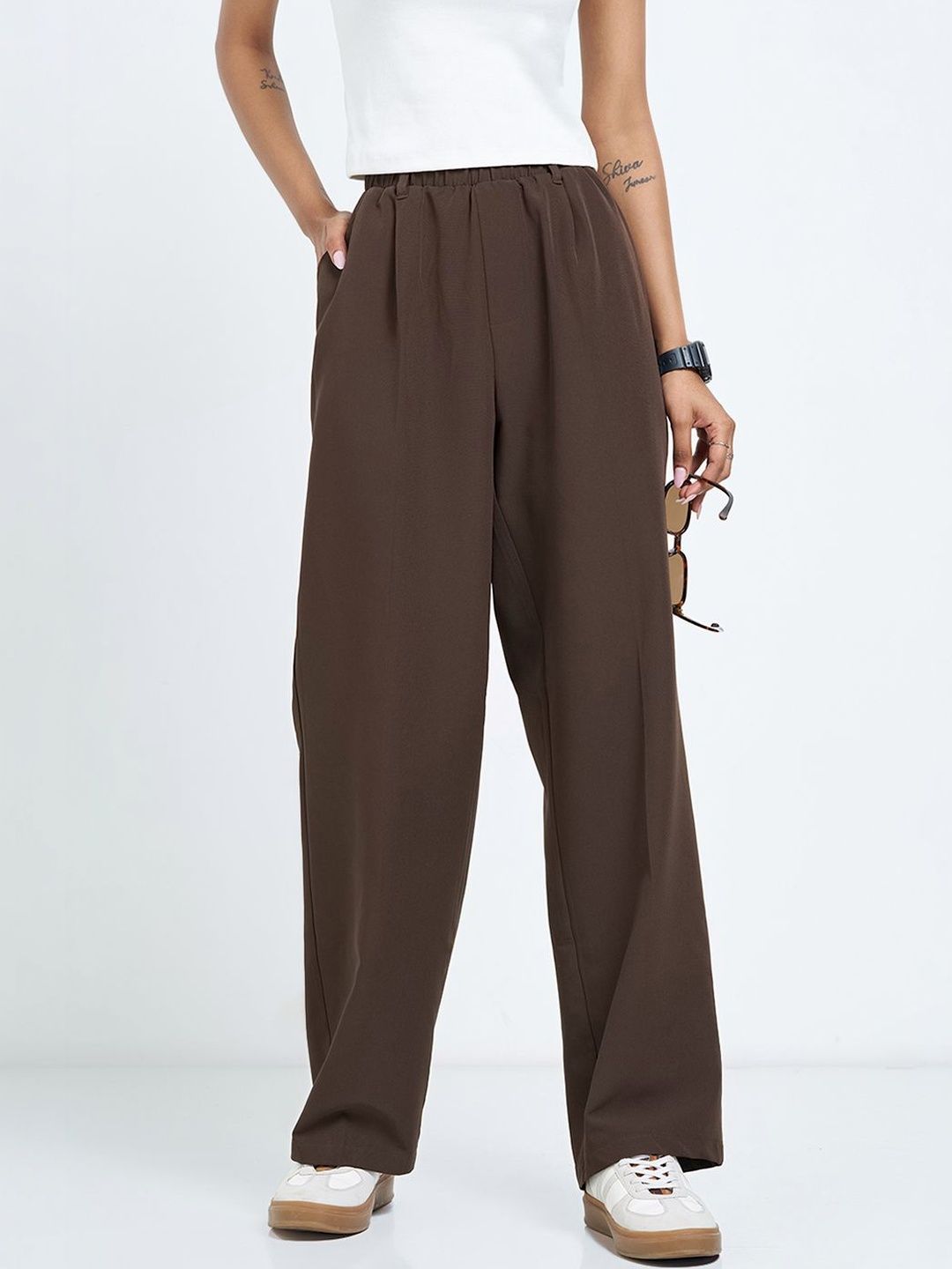 People Women Flared Trousers-picture-38