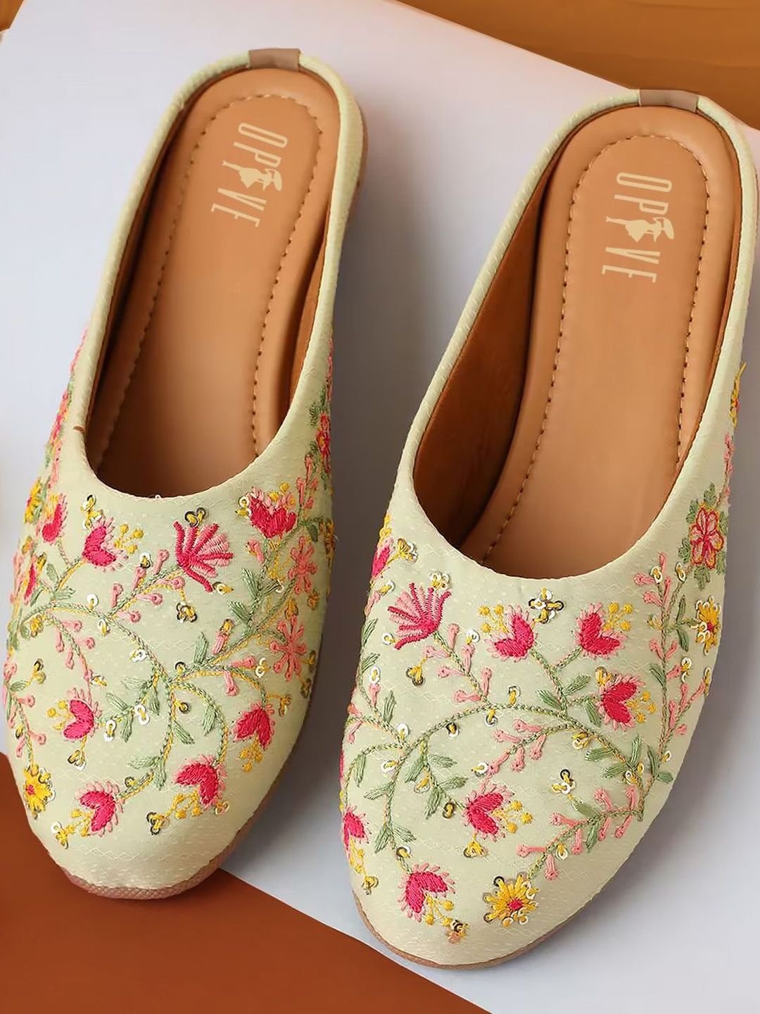 OPIVE FASHION HUB Women Printed Mojaris Flats-picture-21
