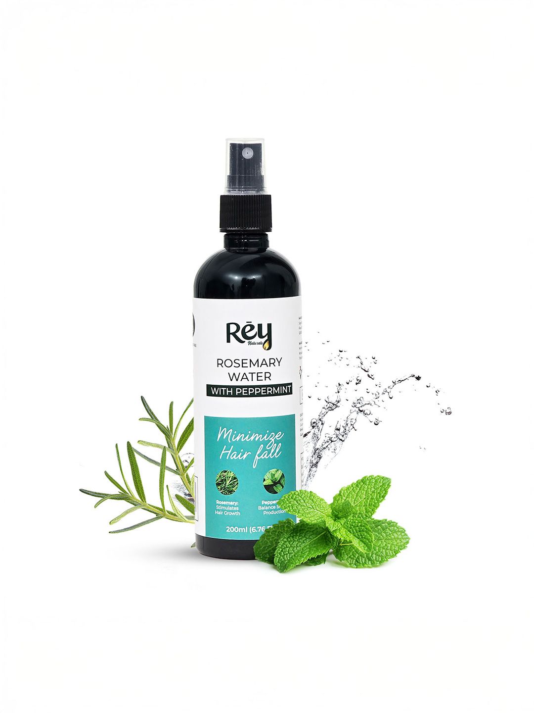Rey Naturals Peppermint Plus Rosemary Water Spray- 200 ml-image-45