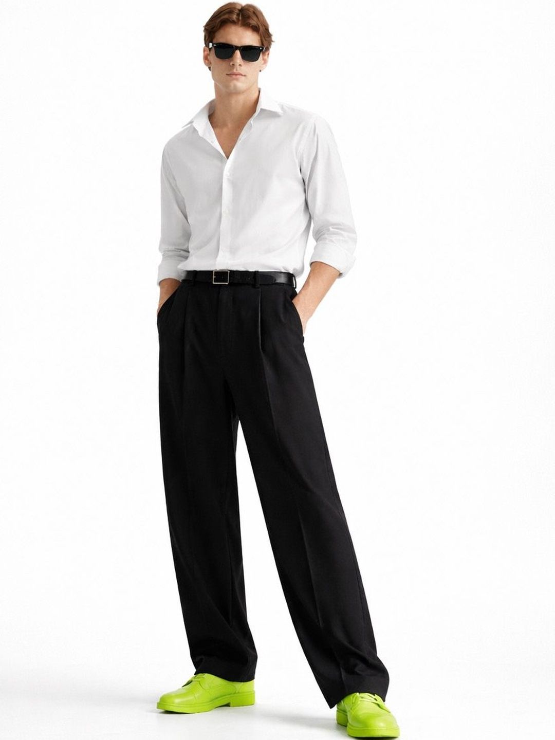 PresiClo Men Loose Fit Pleated Trousers-picture-19