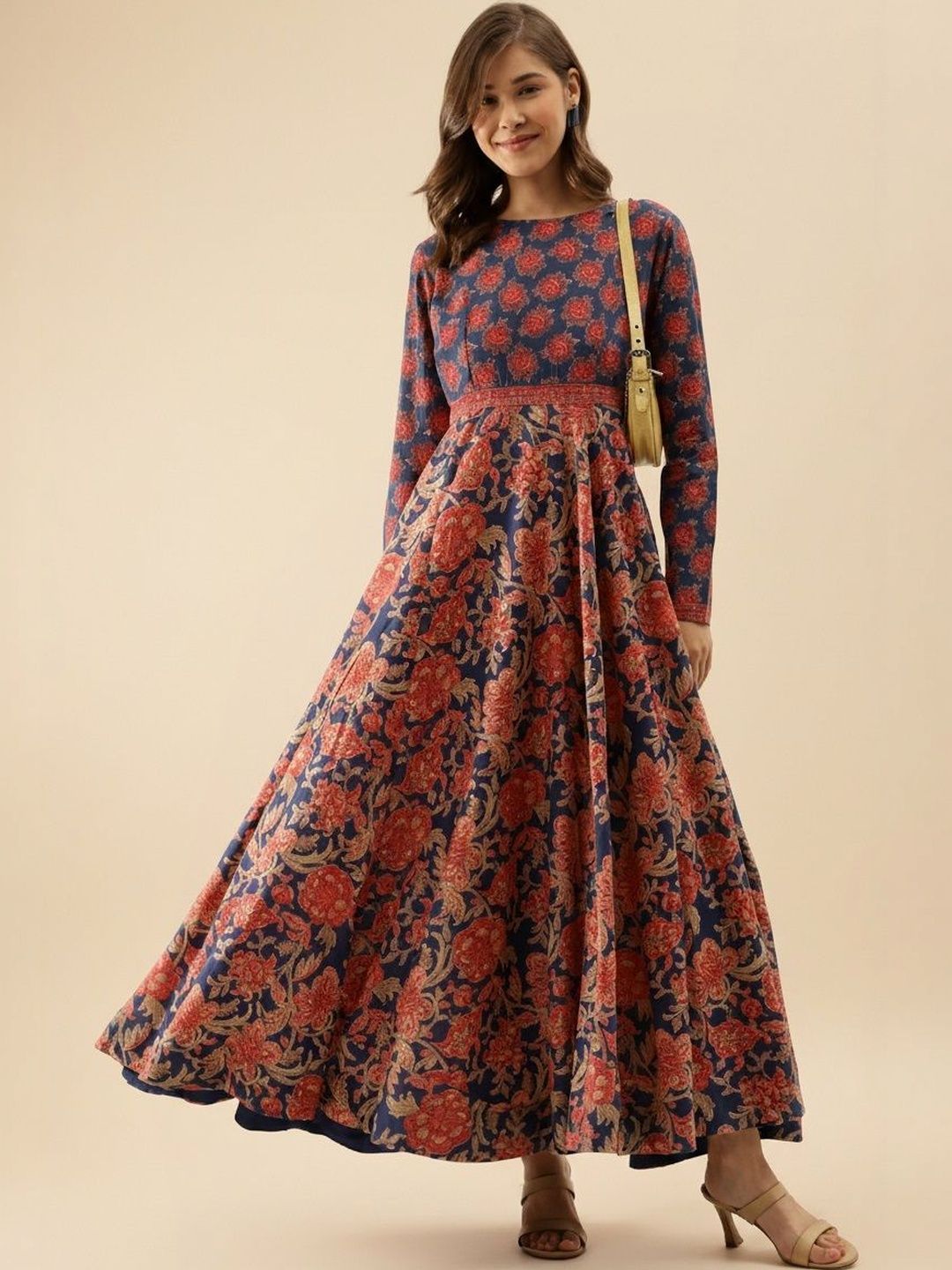 Anouk Rustic Women Floral Printed Anarkali Kurta-picture-26