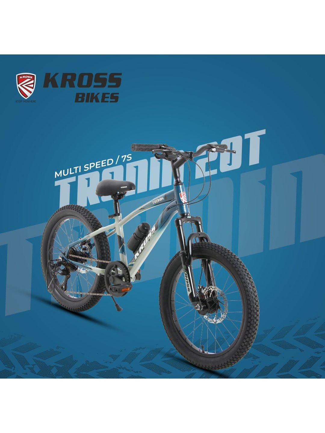 KROSS Tronin 20T 7-Speed Kids MTB Cycle-image-3