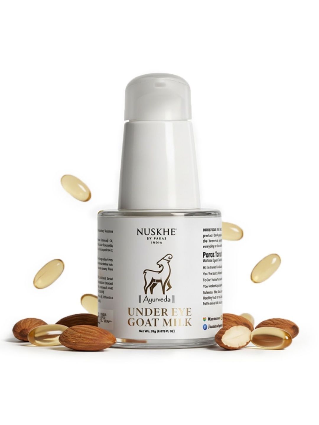 Nuskhe by Paras Under Eye Goat Milk Cream For Puffy Eyes - 20 g-picture-14