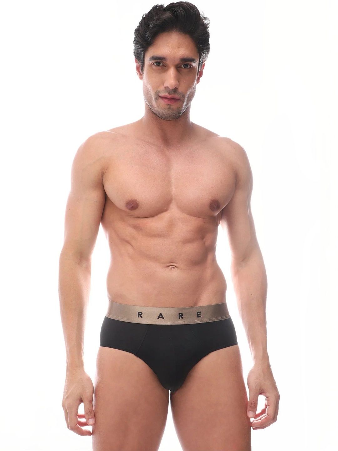 RARE RABBIT Men Colourblocked Basic Briefs-image-38