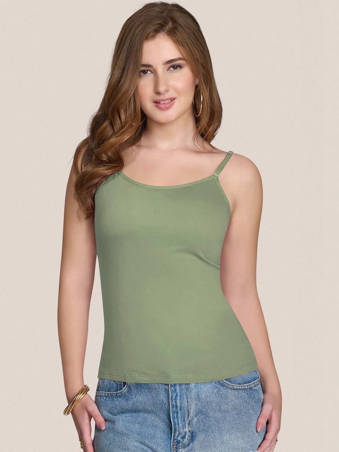 POOJA RAGENEE Cotton Non Padded Camisoles-picture-37
