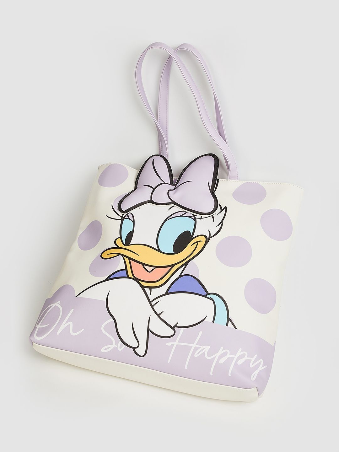 max Printed PU Tote Bag with Applique-picture-51