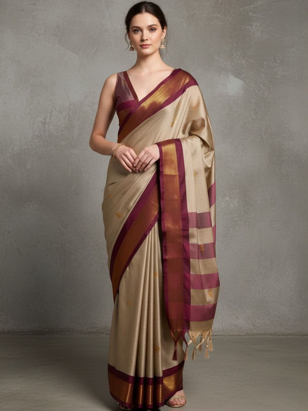 Moda Rapido Art Silk Kanjeevaram Saree-picture-57