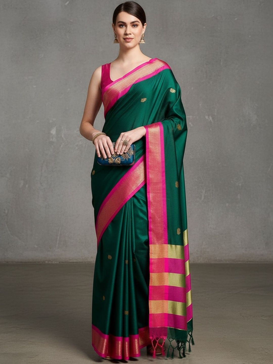 Moda Rapido Woven Design Zari Art Silk Kanjeevaram Saree-picture-15