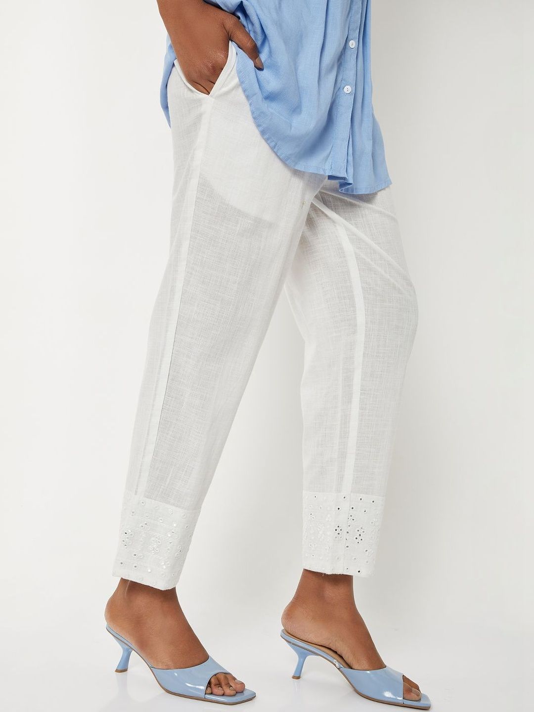 max Women Embellished Trousers-picture-37