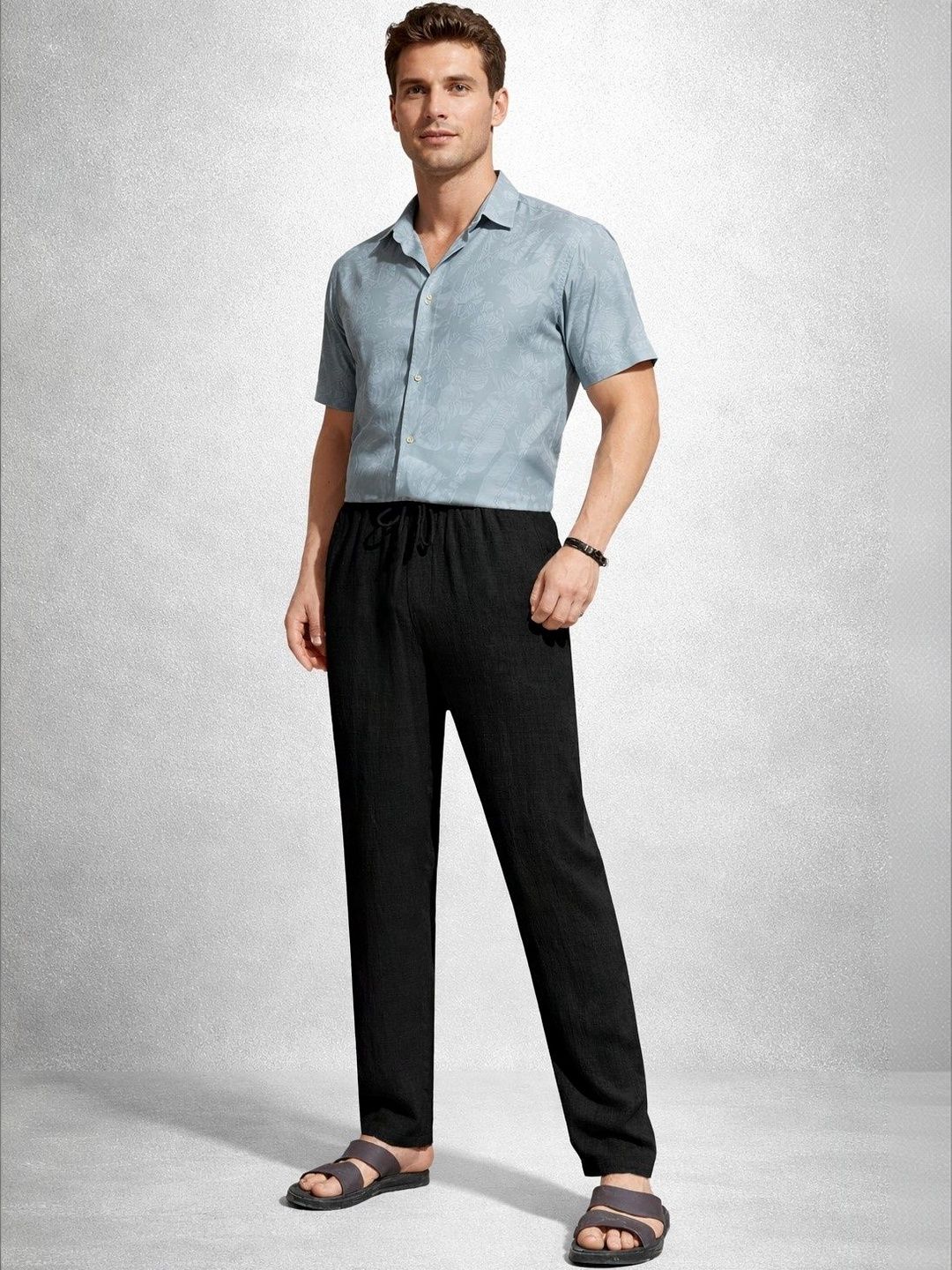 The Roadster Lifestyle Co Men Mid Rise Trousers-picture-51