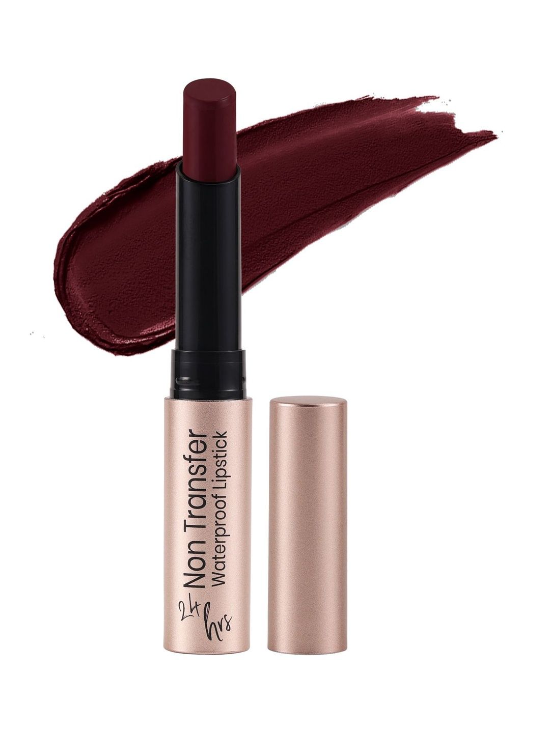 Beauty People Non-Transfer Waterproof Lipstick With Squalene - Bold Burgundy 03- 3 g-picture-40