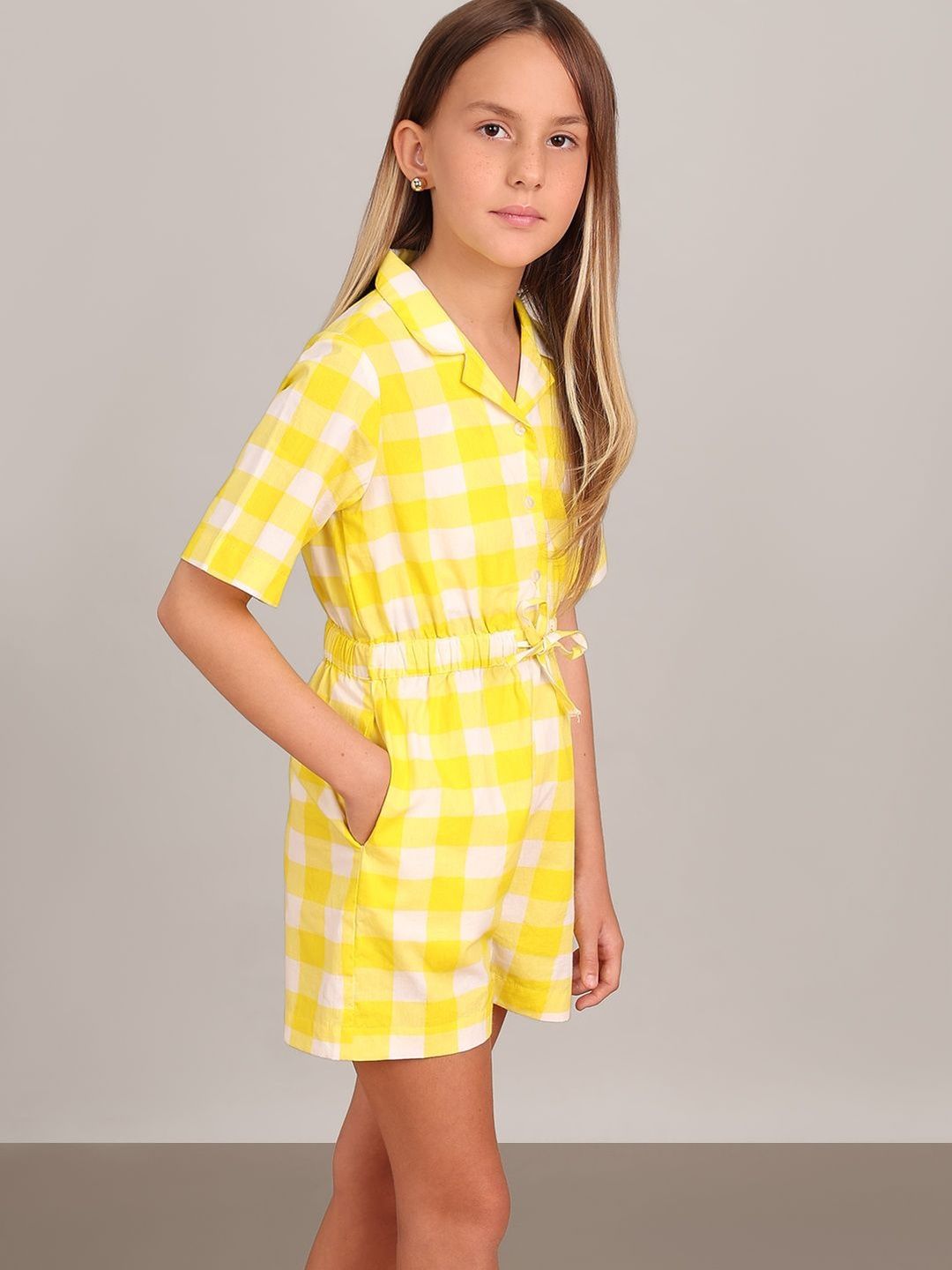 Vero Moda Girls Checked Basic Jumpsuit-picture-19