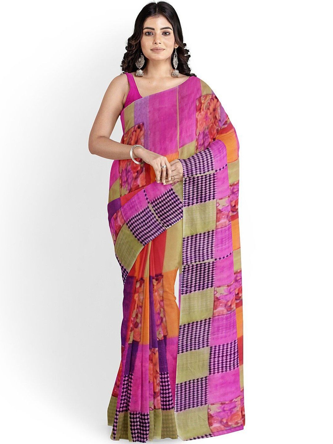 Moda Rapido Poly Georgette Saree-picture-14