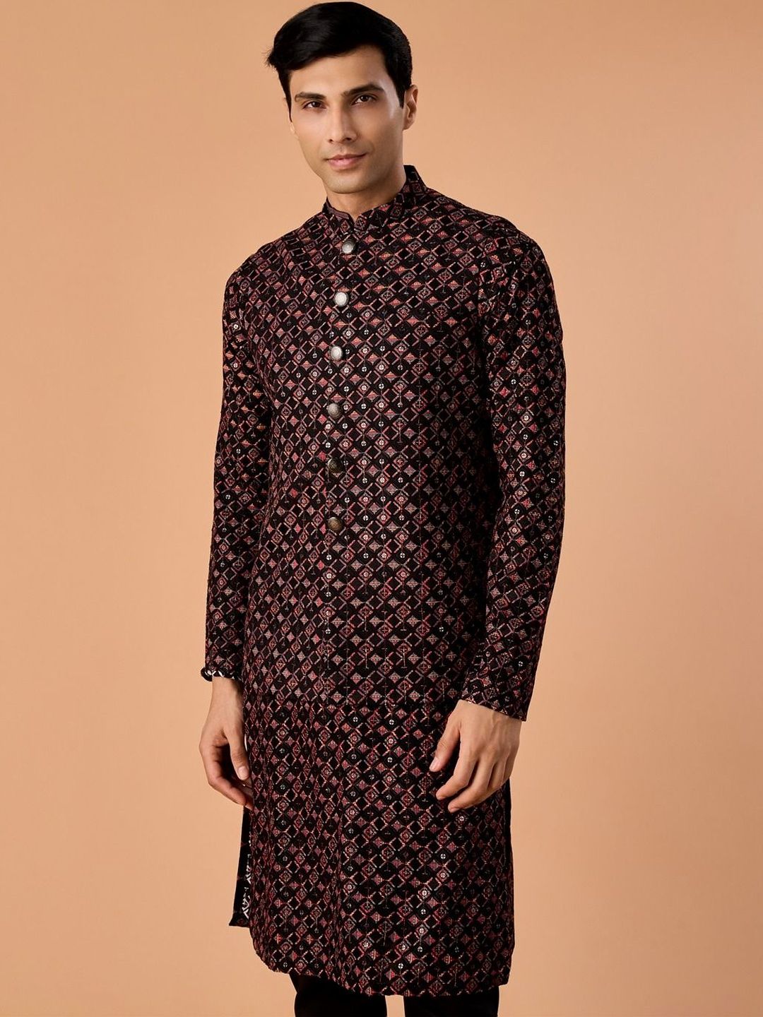 Manyavar Embroidered Nehru Jackets-picture-11