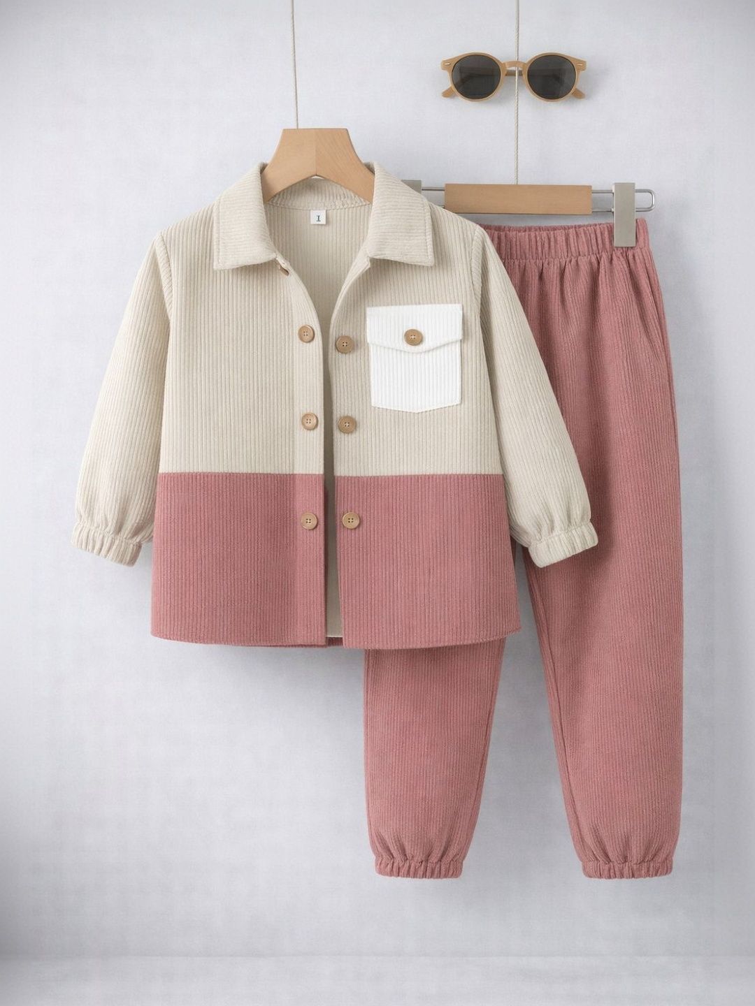 FASTDEAL Boys Colourblocked Shirt with Trousers