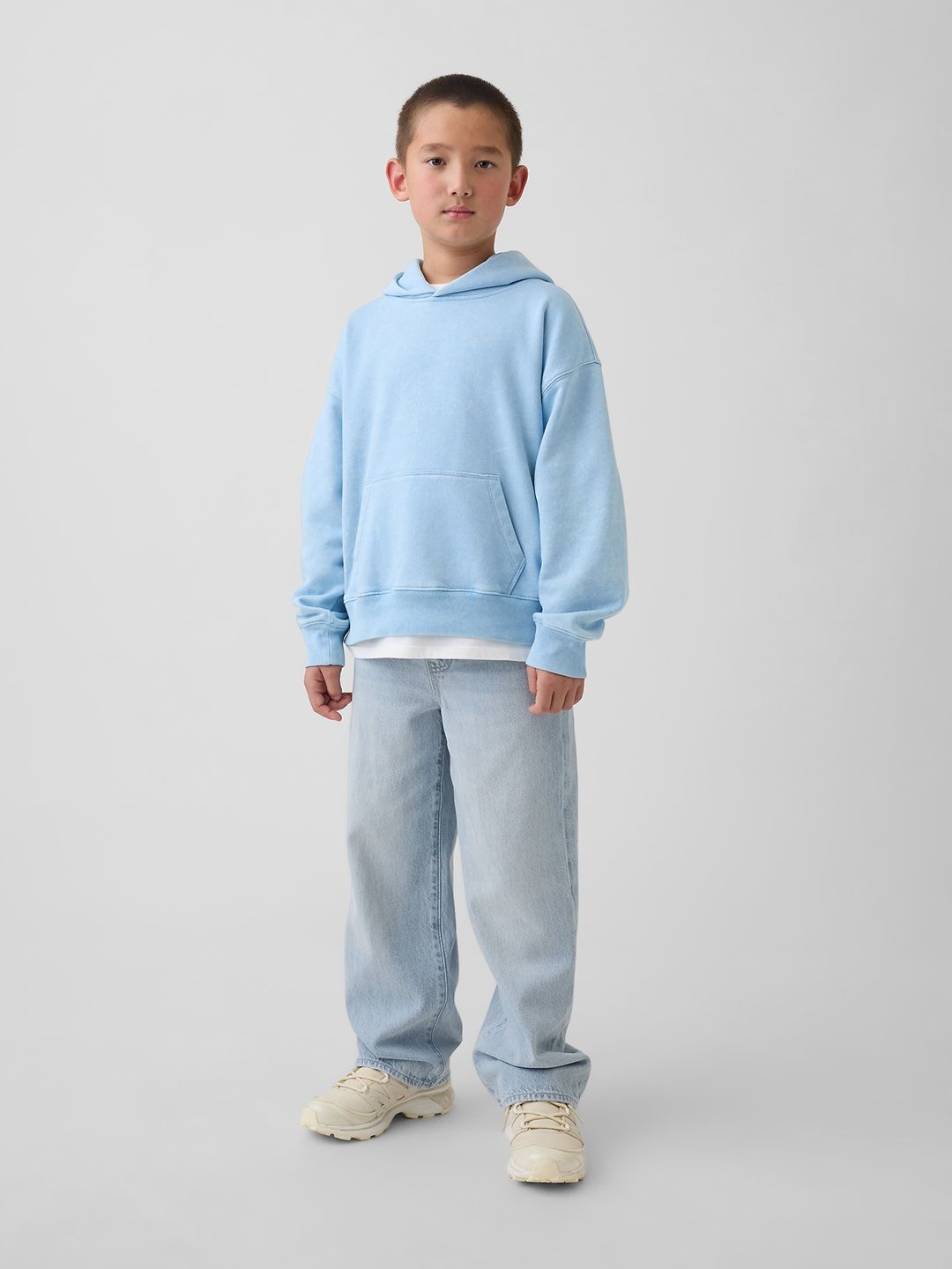 GAP Boys Relaxed Fit Mid-Rise Heavy Fade Jeans