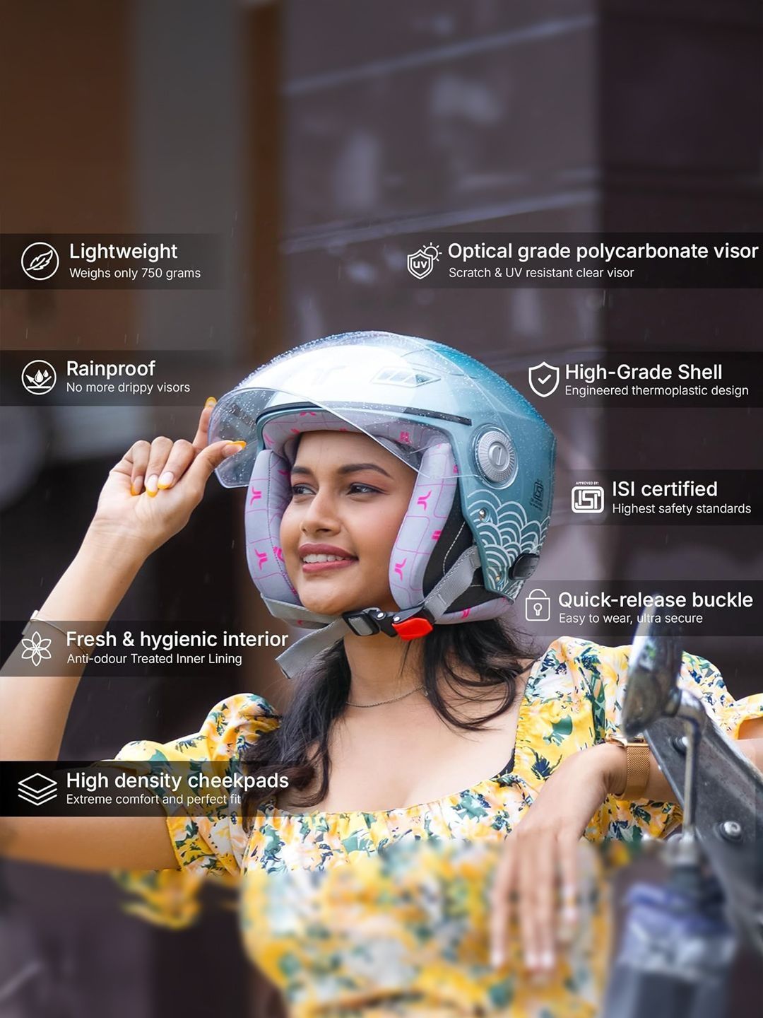 TVARRA Printed Open Face Helmet-picture-56