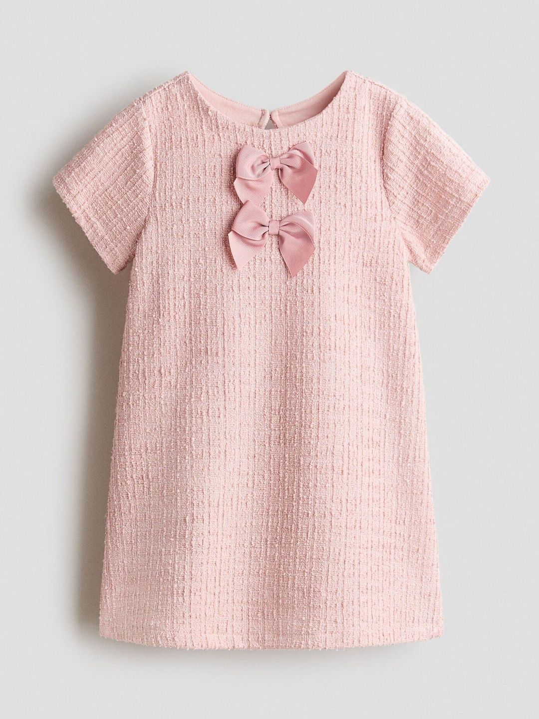 H&M Bow-Detail Boucl Dress