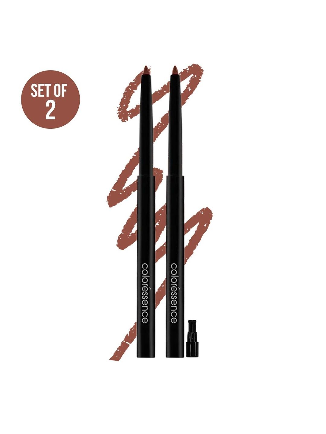 Coloressence Set Of 2 Pout Perfect Waterproof Lip Liner - Chocolate-picture-40