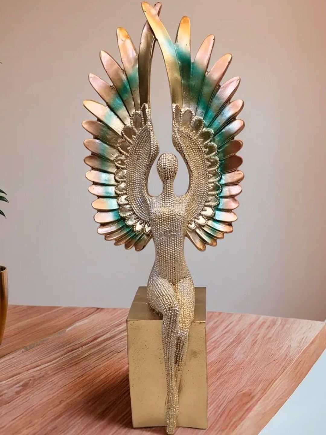 White Mango Decor Multicoloured Idol Showpiece-image-0