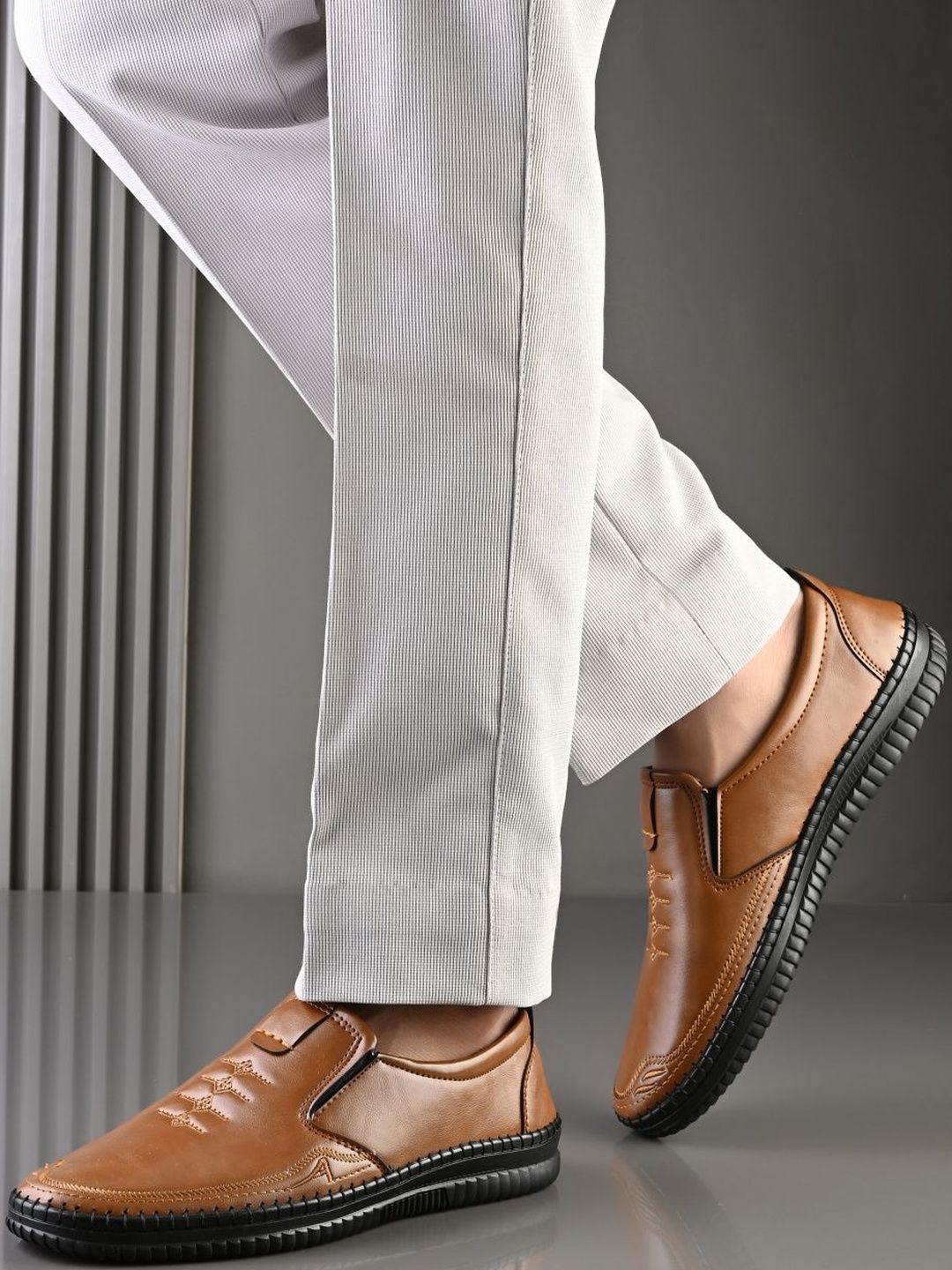 Rowlans Men Round Toe Formal Slip-On Shoes-picture-52