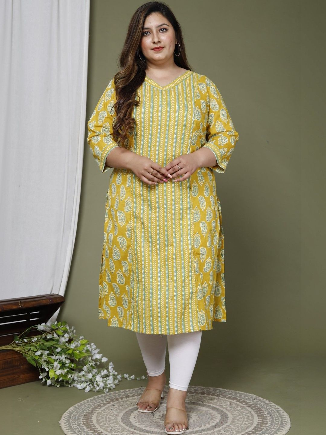 Sztori Women Floral Printed Kurta-picture-10