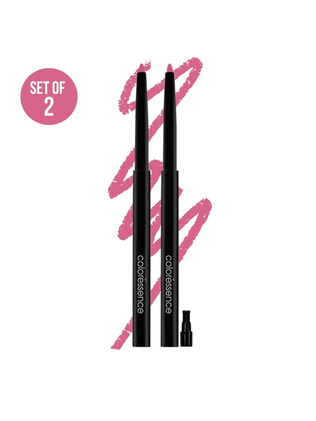 Coloressence Set Of 2 Pout Perfect Waterproof Lip Liner - Pink Delight-picture-35