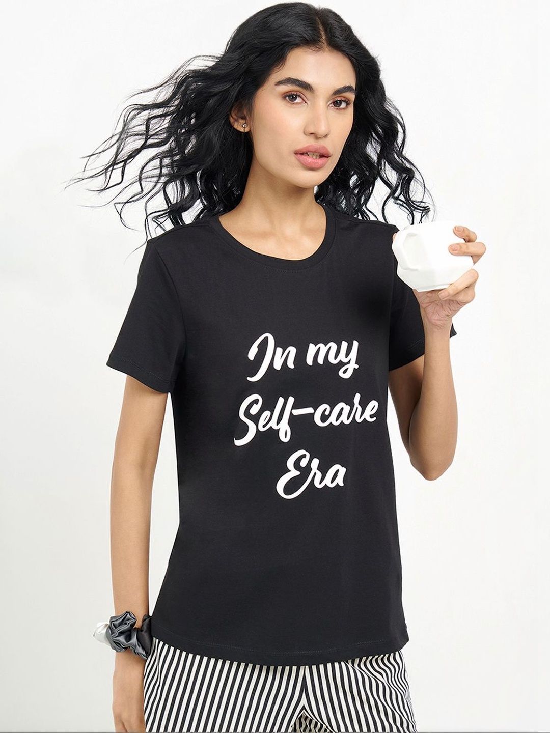 Dreamz by Pantaloons Printed Cotton Lounge T-Shirt-picture-11
