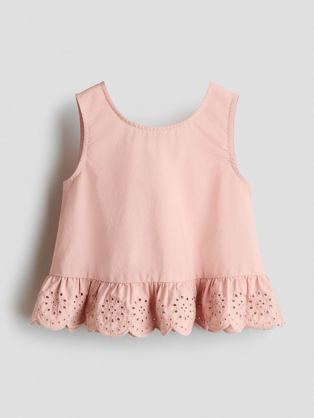 H&M Broderie anglaise peplum top