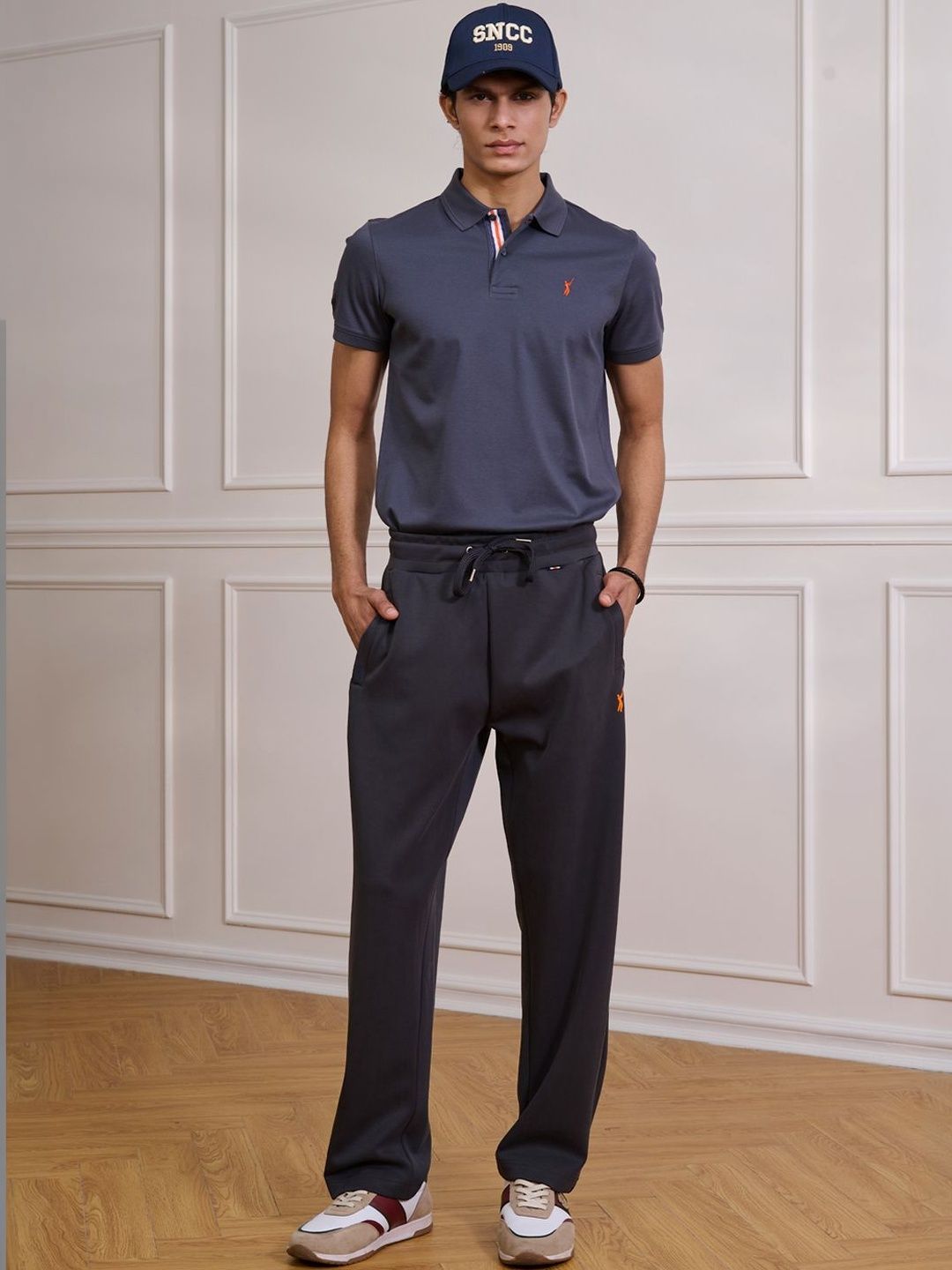 Shantnu Nikhil Cricket Club Men Regular Fit Brand Logo Track Pants-picture-38