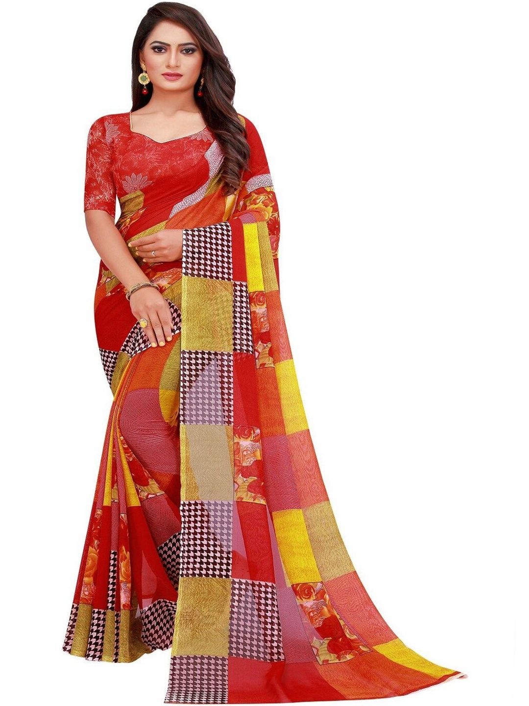 Moda Rapido Poly Georgette Saree-picture-27
