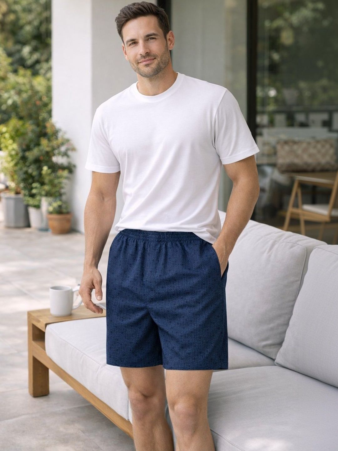 Mast & Harbour Printed Pure Cotton Mid-Rise Boxers-image-11