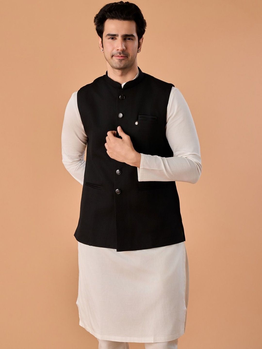 Manyavar Woven Elegance Nehru Jackets-picture-46