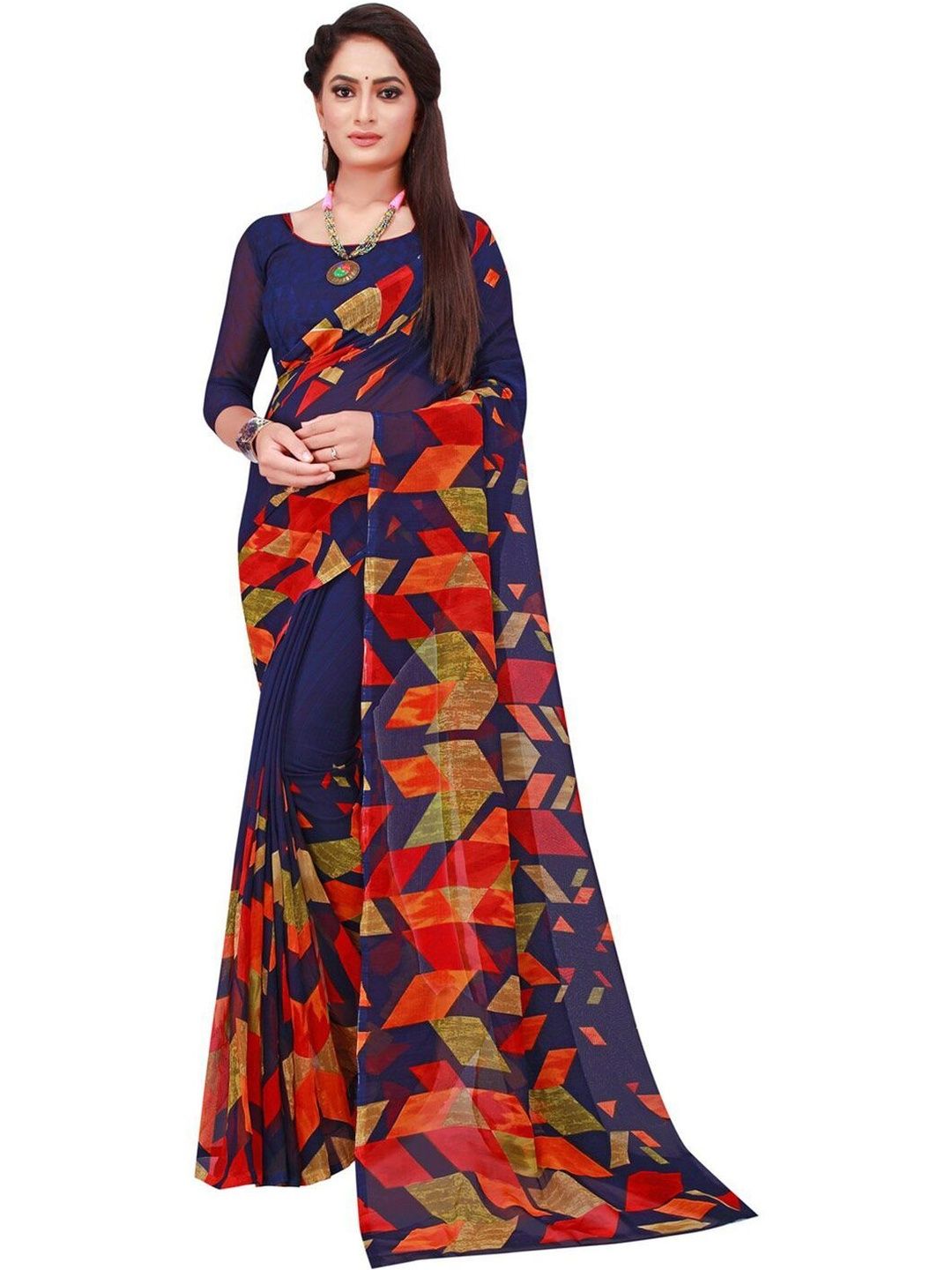 Moda Rapido Poly Georgette Saree-picture-16