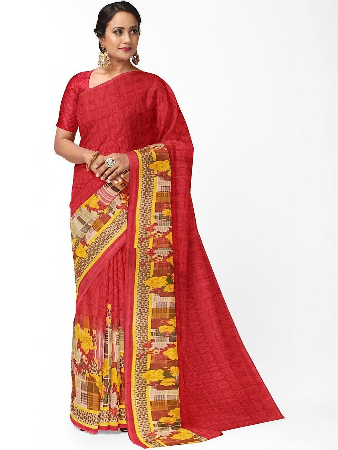 Moda Rapido Floral Poly Georgette Saree-picture-25