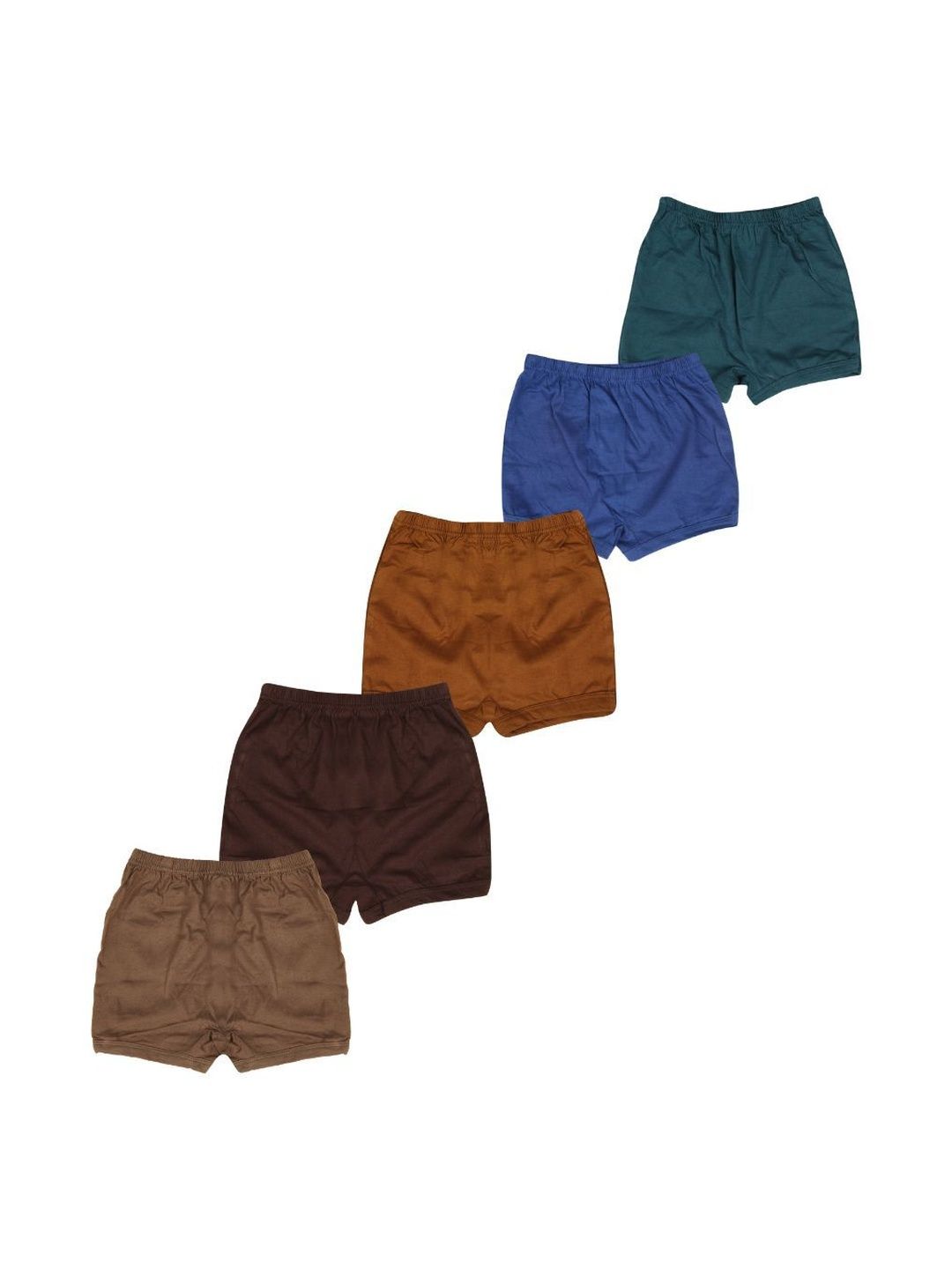 VIRUKSHAM Pack of 5 Assorted Cotton Boy Shorts-picture-11
