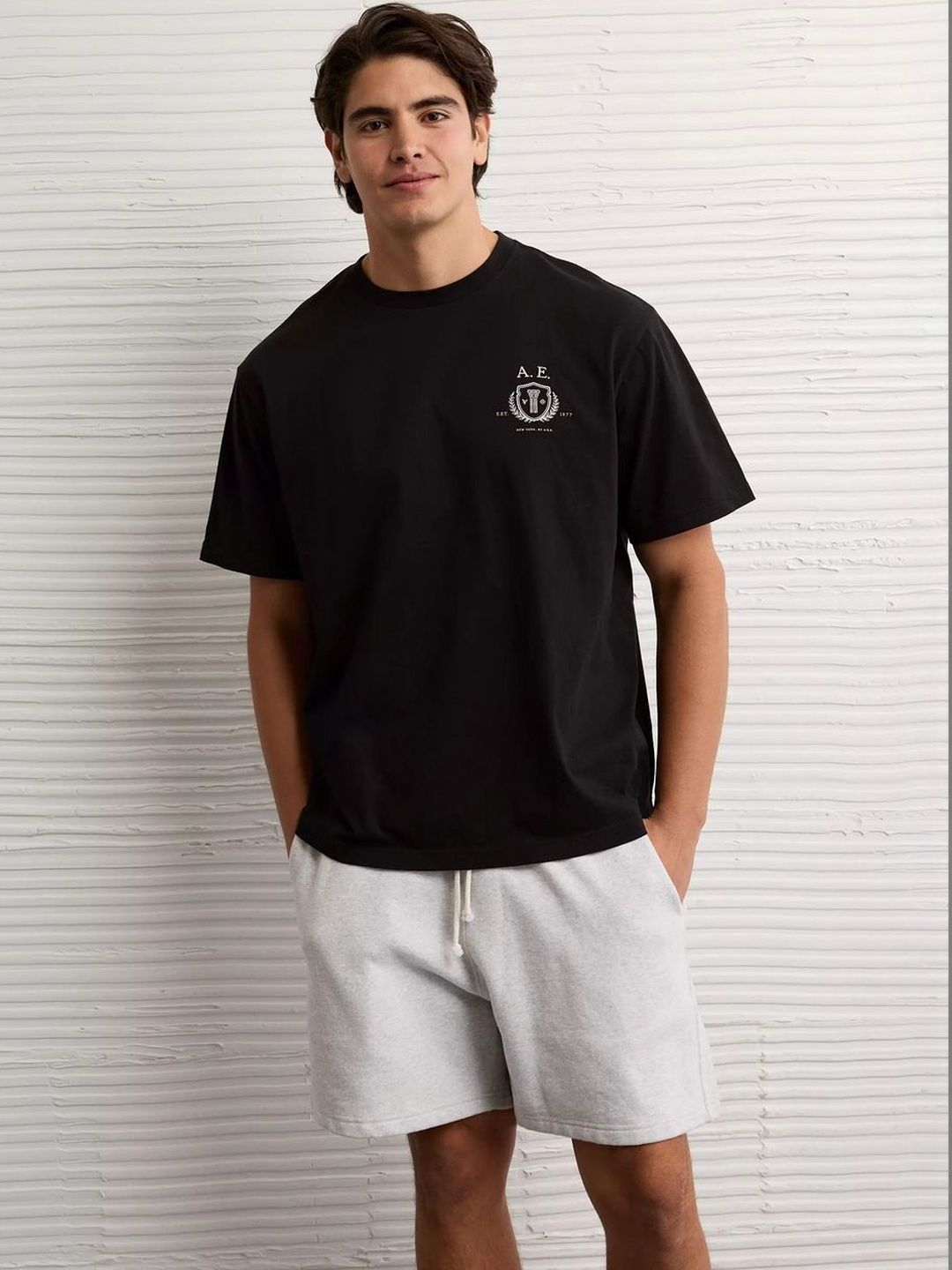 AMERICAN EAGLE OUTFITTERS Men Brand Logo Printed T-shirt-picture-12