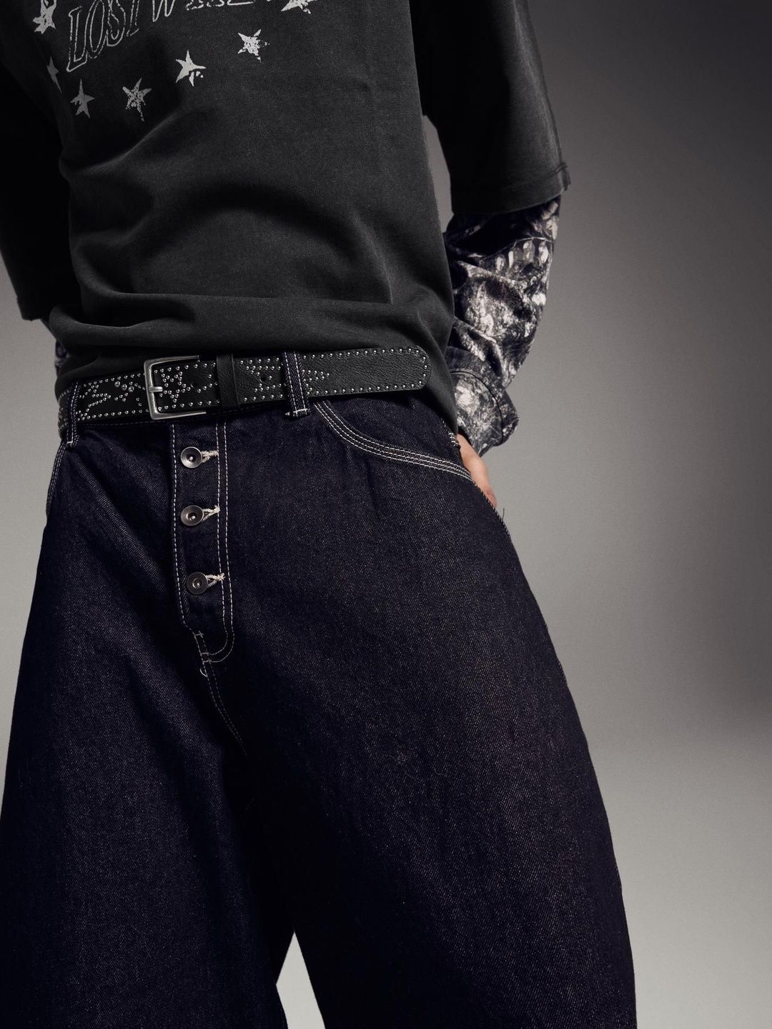 Bershka Studded leather effect belt-picture-24