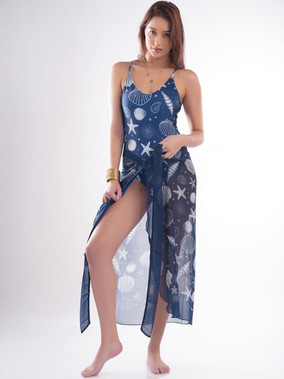 BOLD CURVE Women Nylon Elastane Swimwear-image-47