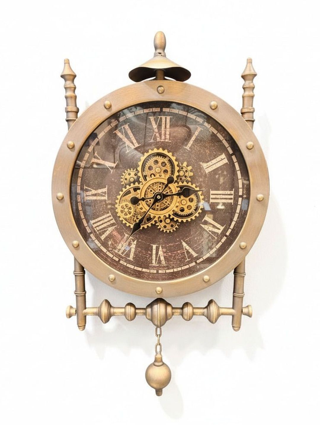 ELARE Brown Wall Clock