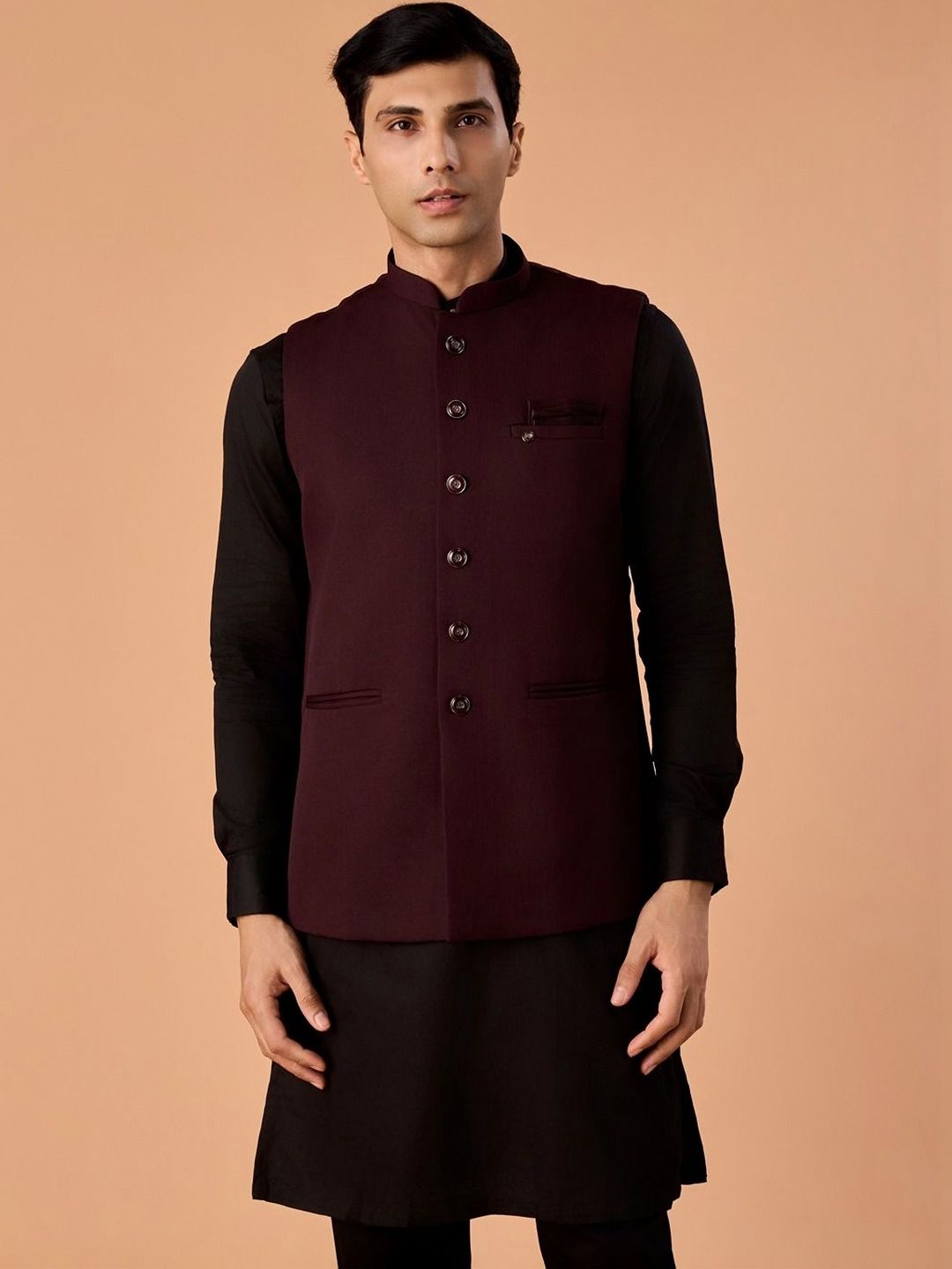 Manyavar Woven Elegance Nehru Jackets-picture-16