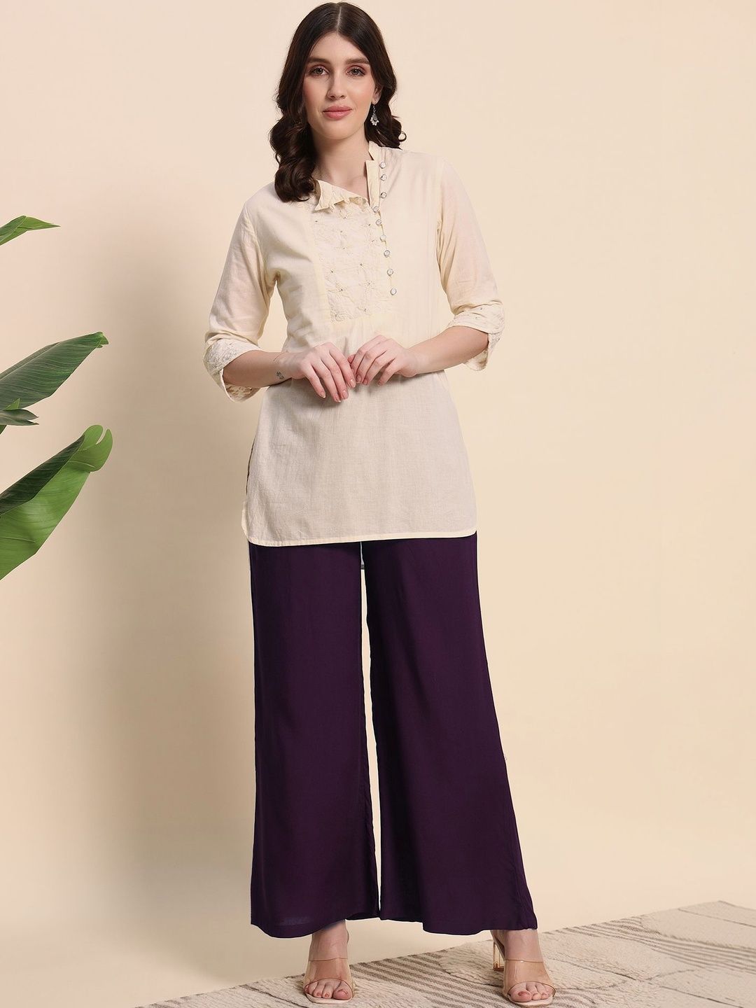 Pahervesh Women Liva Blend Ethnic Palazzos-picture-16